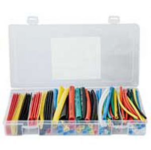 Kit GUAINA TERMORESTRINGENTE MULTICOLORE DIAMETRI 2-3-5-6-8-10mm (100pz da 10cm) - cod. 80.22111K